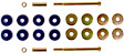 SET-MOK80058-F Front, Driver and Passenger Side Sway Bar Link, Problem Solver Series