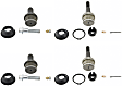 SET-MOK80195-F Front, Driver and Passenger Side, Upper and Lower Ball Joint