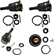 SET-MOK80628 Front, Driver and Passenger Side, Upper and Lower Ball Joints