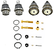 SET-MOK80647-F Front, Driver and Passenger Side, Upper and Lower Ball Joint