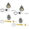 SET-MOK80647 Front, Driver and Passenger Side, Upper and Lower Ball Joint