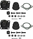 Front, Driver and Passenger Side, Upper Ball Joint Problem Solver Series