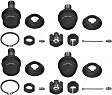 SET-MOK8195T-F Front, Driver and Passenger Side, Upper and Lower Ball Joint Problem Solver Series