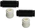 SET-MOK90463 Problem Solver Series Shock and Strut Boot - Black, Strut boot, Direct Fit, Set of 2