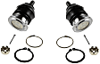 SET-MOK90469 Front, Driver and Passenger Side, Upper Ball Joint Problem Solver Series