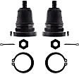 SET-MOK90663-F Front, Driver and Passenger Side, Upper Ball Joint