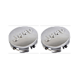 SET-MOP1LB77DD5AC-2 Center Cap - Polished, Aluminum, Direct Fit