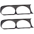 SET-MOP68051526AA Driver and Passenger Side Headlight Bezel, Black