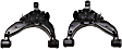 SET-MORK640891-F Front, Driver and Passenger Side, Lower Control Arm, Moog R-Series