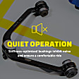 SET-MORK640891-F Front, Driver and Passenger Side, Lower Control Arm, Moog R-Series