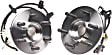 SET-MPAWH515008-F Front, Driver and Passenger Side Wheel Hub, With Bearing, 4WD