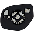 2019 Mitsubishi Outlander - Mirror Glass Driver and Passenger Side, Heated, No Blind Spot Feature, In-glass Signal Light