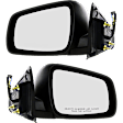 Driver and Passenger Side Mirrors, Power, Manual Folding, Non-Heated, Textured Black, No Signal Light, No Memory, No Puddle Light, No Auto-Dimming, No Blind Spot Feature