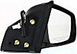 Driver and Passenger Side Mirrors, Power, Manual Folding, Non-Heated, Textured Black, No Signal Light, No Memory, No Puddle Light, No Auto-Dimming, No Blind Spot Feature