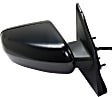 Driver and Passenger Side Mirrors, Power, Non-Folding, Heated, Textured Black, No Signal Light, No Memory, No Puddle Light, No Auto-Dimming, No Blind Spot Feature
