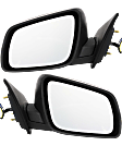 Driver and Passenger Side Mirrors, Power, Manual Folding, Heated, Textured Black, No Signal Light, No Memory, No Puddle Light, No Auto-Dimming, No Blind Spot Feature