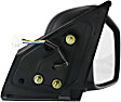 Driver and Passenger Side Mirrors, Power, Manual Folding, Heated, Textured Black, No Signal Light, No Memory, No Puddle Light, No Auto-Dimming, No Blind Spot Feature