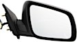 Driver and Passenger Side Mirrors, Power, Manual Folding, Heated, Textured Black, No Signal Light, No Memory, No Puddle Light, No Auto-Dimming, No Blind Spot Feature