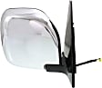 Driver and Passenger Side Mirrors, Power, Manual Folding, Heated, Chrome, No Signal Light, No Memory, No Puddle Light, No Auto-Dimming, No Blind Spot Feature