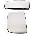 Driver Side, Lower and Passenger Side, Upper Mirror Glass, Non-Heated, No Blind Spot Feature, Backing Plate Included