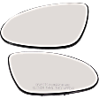 Driver and Passenger Side Mirror Glass, Heated, No Blind Spot Feature, Backing Plate Included