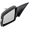 Sedan Driver and Passenger Side Mirror, Power Adjust, Heated, Manual Folding, Paintable, In-housing Signal Light, With Memory, No Puddle Light, No Auto-Dim, With Blind Spot Detection in Glass