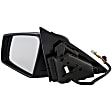 Sedan Driver and Passenger Side Mirror, Power Adjust, Heated, Manual Folding, Paintable, In-housing Signal Light, With Memory, No Puddle Light, No Auto-Dim, With Blind Spot Detection in Glass