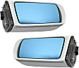 1997-1999 Mercedes Benz E320 - Driver and Passenger Side Mirror, Power Adjust, Heated, Manual Folding, Paintable, No Signal Light, With Memory, No Puddle Light, No Auto-Dimming, No Blind Spot Feature