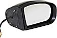Driver and Passenger Side Mirrors, Power Adjust, Manual Folding, Heated, Paintable, In-housing Signal Light, With memory, With Puddle Light, No Auto-Dimming, No Blind Spot Feature