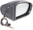 Driver and Passenger Side Mirrors, Power Adjust, Manual Folding, Heated, Paintable, In-housing Signal Light, With memory, No Puddle Light, No Auto-Dimming, No Blind Spot Feature