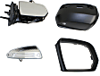 2009 Mercedes Benz GL450 - Driver and Passenger Side Mirror, Power Adjust, Heated, Paintable, Manual Folding, In-housing Signal Light, No Blind Spot Feature, Without Memory Recall, With Puddle Light, No Auto-Dimming