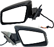 Driver and Passenger Side Mirrors, Power Adjust, Manual Folding, Heated, Paintable, In-housing Signal Light, With memory, With Puddle Light, No Auto-Dimming, No Blind Spot Feature