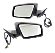 Driver and Passenger Side Mirror, Power Adjust, Heated, Power Folding, Paintable, In-housing Signal Light, With Memory, With Puddle Light, No Auto-Dim, No Blind Spot Feature