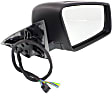 Driver and Passenger Side Mirror, Power Adjust, Heated, Power Folding, Paintable, In-housing Signal Light, With Memory, With Puddle Light, No Auto-Dim, No Blind Spot Feature