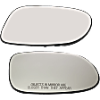 Driver and Passenger Side Mirror Glass, Heated, No Blind Spot Feature