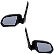 Driver and Passenger Side Mirrors, Manual Adjust, Manual Folding, Non-Heated, Textured Black, No Signal Light, No Memory, No Puddle Light, No Auto-Dimming