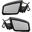 2014-2016 Mercedes Benz CLA45 AMG - Driver and Passenger Side Mirror, Power Adjust, Heated, Manual Folding, Paintable, In-housing Signal Light, With Memory, With Puddle Light, No Auto-Dim, With Blind Spot Detection in Glass