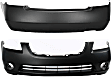 Sedan Front and Rear Primed Bumper Cover, CAPA Certified