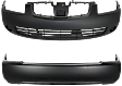 2004-2006 Nissan Sentra - Front and Rear Primed Bumper Cover