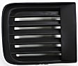 Front, Driver and Passenger Side Bumper Grilles, Black