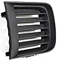 Front, Driver and Passenger Side Bumper Grilles, Black