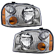 2004 Nissan Frontier - Driver and Passenger Side Halogen Headlight, With bulb(s), OE Replacement