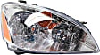 Driver and Passenger Side Headlights, with Bulbs, Halogen, Reflector Type