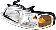 Driver and Passenger Side Headlights, with Bulbs, Halogen, Sedan
