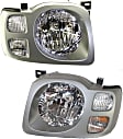 Driver and Passenger Side Headlights, with Bulbs, Halogen, Sport Utility