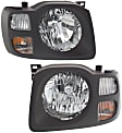 2002-2004 Nissan Xterra - Driver and Passenger Side Headlights, with Bulbs, Halogen, Sport Utility