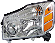 2007 Nissan Titan - Driver and Passenger Side Halogen Headlight, With bulb(s), OE Replacement