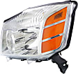 2007 Nissan Titan - Driver and Passenger Side Halogen Headlight, With bulb(s), OE Replacement