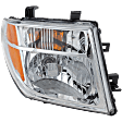 Driver and Passenger Side Halogen Headlight, With bulb(s), OE Replacement