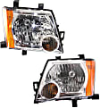 Driver and Passenger Side Halogen Headlights, With Bulbs, CAPA CERTIFIED
